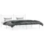 Bettgestell aus Metall mit weißem Kopfteil 193x203 cm von , Betten und Lattenroste - Ref: Foro24-374394, Preis: 105,56 €, Rab...