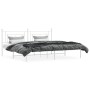 Bettgestell aus Metall mit weißem Kopfteil 193x203 cm von , Betten und Lattenroste - Ref: Foro24-374394, Preis: 107,09 €, Rab...