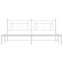 Metal bed frame with white headboard 193x203 cm by , Beds and slatted bases - Ref: Foro24-374394, Price: 106,99 €, Discount: %
