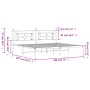 Bettgestell aus Metall mit weißem Kopfteil 193x203 cm von , Betten und Lattenroste - Ref: Foro24-374394, Preis: 107,09 €, Rab...