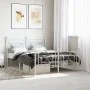 Metallbettgestell mit Kopf- und Fußteil weiß 140x190 cm von , Betten und Lattenroste - Ref: Foro24-374406, Preis: 102,98 €, R...