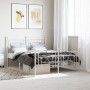 Metallbettgestell mit Kopf- und Fußteil weiß 140x190 cm von , Betten und Lattenroste - Ref: Foro24-374406, Preis: 103,75 €, R...