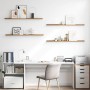 Estante de pared con estante 4 pcs Marrón 115 x 9 x 3 cm en Estantes y estanterías | Comprar online en Foro24
