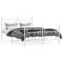 Metallbettgestell mit Kopf- und Fußteil weiß 140x190 cm von , Betten und Lattenroste - Ref: Foro24-374406, Preis: 103,75 €, R...