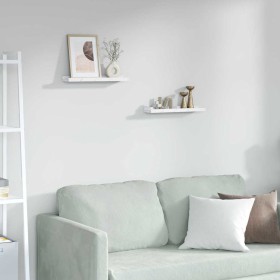 Estante de pared con estante 2 pcs Mármol 40 x 9 x 3 cm en Estantes y estanterías | Comprar online en Foro24