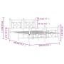 Estructura cama metal cabecero y pie de cama blanco 140x190 cm de , Camas y somieres - Ref: Foro24-374406, Precio: 103,66 €