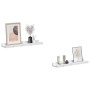 Estante de pared con estante 2 pcs Mármol 40 x 9 x 3 cm en Estantes y estanterías | Comprar online en Foro24