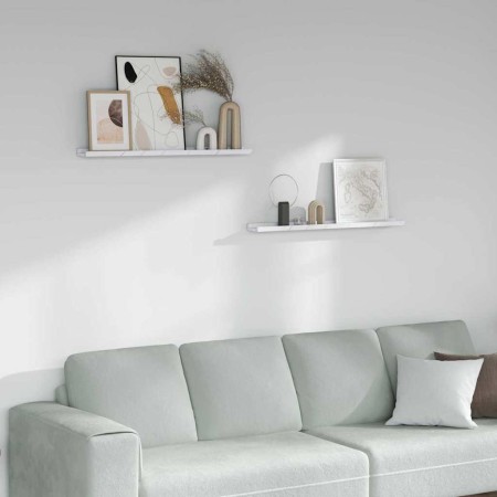 Estante de pared con estante 2 pcs Mármol 80 x 9 x 3 cm en Estantes y estanterías | Comprar online en Foro24