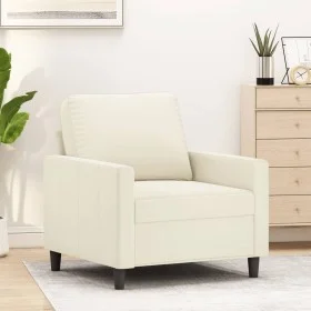 Cremefarbener Samtsessel 60 cm von , Sofas - Ref: Foro24-359187, Preis: 174,66 €, Rabatt: %