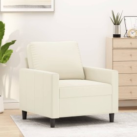 Sillón de terciopelo color crema 60 cm de , Sofás - Ref: Foro24-359187, Precio: 182,33 €, Descuento: %