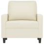 Cream velvet armchair 60 cm by , Sofas - Ref: Foro24-359187, Price: 182,33 €, Discount: %