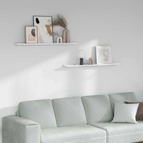 Estante de pared con estante 2 pcs Mármol 100 x 9 x 3 cm en Estantes y estanterías | Comprar online en Foro24