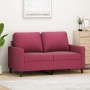 Sofá de 2 plazas de terciopelo rojo tinto 120 cm de , Sofás - Ref: Foro24-359193, Precio: 209,96 €, Descuento: %