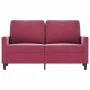 2-Sitzer-Sofa aus rotem Samt, 120 cm von , Sofas - Ref: Foro24-359193, Preis: 200,57 €, Rabatt: %
