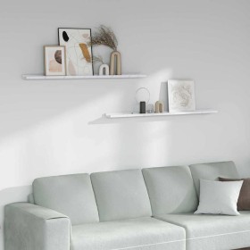 Estante de pared con estante 2 pcs Mármol 115 x 9 x 3 cm en Estantes y estanterías | Comprar online en Foro24