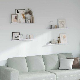 Estante de pared con estante 4 pcs Mármol 80 x 9 x 3 cm en Estantes y estanterías | Comprar online en Foro24