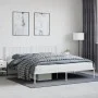 Bettgestell aus Metall mit weißem Kopfteil 193x203 cm von , Betten und Lattenroste - Ref: Foro24-374492, Preis: 103,66 €, Rab...