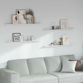 Estante de pared con estante 4 pcs Mármol 115 x 9 x 3 cm en Estantes y estanterías | Comprar online en Foro24