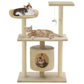 Cat scratching post with sisal scratching posts 95 cm beige by vidaXL, Cat furniture - Ref: Foro24-170514, Price: 65,07 €, Di...