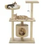 Cat scratching post with sisal scratching posts 95 cm beige by vidaXL, Cat furniture - Ref: Foro24-170514, Price: 65,07 €, Di...