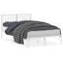 Bettgestell aus Metall mit weißem Kopfteil 120x200 cm von , Betten und Lattenroste - Ref: Foro24-374484, Preis: 87,91 €, Raba...