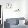 Estante de pared 2 pcs Beige 40 x 9 x 3 cm Madera de ingeniería en Estantes y estanterías | Comprar online en Foro24