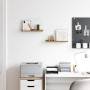 Estante de pared 2 pcs Beige 40 x 9 x 3 cm Madera de ingeniería en Estantes y estanterías | Comprar online en Foro24