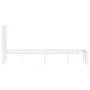 Metal bed frame with white headboard 120x200 cm by , Beds and slatted bases - Ref: Foro24-374484, Price: 86,81 €, Discount: %
