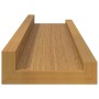 Estante de pared 2 pcs Beige 40 x 9 x 3 cm Madera de ingeniería en Estantes y estanterías | Comprar online en Foro24