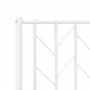 Metal bed frame with headboard and white footboard 120x190 cm by , Beds and slatted bases - Ref: Foro24-374501, Price: 92,17 ...