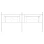 Cabecero de metal blanco 193 cm de , Cabeceros y pies de cama - Ref: Foro24-374425, Precio: 41,15 €, Descuento: %