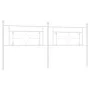 Cabecero de metal blanco 193 cm de , Cabeceros y pies de cama - Ref: Foro24-374425, Precio: 41,15 €, Descuento: %