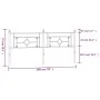 Cabecero de metal blanco 193 cm de , Cabeceros y pies de cama - Ref: Foro24-374425, Precio: 41,15 €, Descuento: %