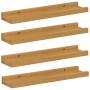Estante de pared 4 pcs Beige 40 x 9 x 3 cm Madera de ingeniería en Estantes y estanterías | Comprar online en Foro24