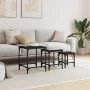 Stackable coffee tables 3 pieces black engineered wood by , Coffee table - Ref: Foro24-838933, Price: 39,93 €, Discount: %