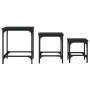 Stackable coffee tables 3 pieces black engineered wood by , Coffee table - Ref: Foro24-838933, Price: 39,93 €, Discount: %