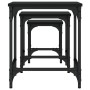 Stapelbare Couchtische, 3 Stück, schwarzes Holzwerkstoff von , Couchtisch - Ref: Foro24-838933, Preis: 41,30 €, Rabatt: %