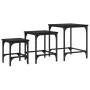 Stackable coffee tables 3 pieces black engineered wood by , Coffee table - Ref: Foro24-838933, Price: 39,93 €, Discount: %