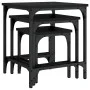 Mesas de centro apilables 3 piezas madera de ingeniería negro de , Mesas de centro - Ref: Foro24-838933, Precio: 40,89 €, Des...