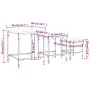 Mesas de centro apilables 3 piezas madera de ingeniería negro de , Mesas de centro - Ref: Foro24-838933, Precio: 40,89 €, Des...