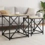 Stackable coffee tables 2 pieces engineered wood Sonoma oak by , Coffee table - Ref: Foro24-838944, Price: 43,34 €, Discount: %