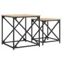 Stapelbare Couchtische 2 Stück aus Holzwerkstoff Sonoma-Eiche von , Couchtisch - Ref: Foro24-838944, Preis: 53,35 €, Rabatt: %