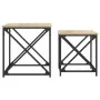 Stackable coffee tables 2 pieces engineered wood Sonoma oak by , Coffee table - Ref: Foro24-838944, Price: 43,34 €, Discount: %