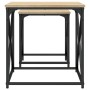 Stackable coffee tables 2 pieces engineered wood Sonoma oak by , Coffee table - Ref: Foro24-838944, Price: 53,35 €, Discount: %
