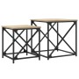 Mesas de centro apilables 2 pzas madera ingeniería roble Sonoma de , Mesas de centro - Ref: Foro24-838944, Precio: 53,35 €, D...