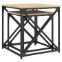 Stapelbare Couchtische 2 Stück aus Holzwerkstoff Sonoma-Eiche von , Couchtisch - Ref: Foro24-838944, Preis: 53,35 €, Rabatt: %
