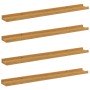 Estante de pared 4 pcs Beige 80 x 9 x 3 cm Madera de ingeniería en Estantes y estanterías | Comprar online en Foro24
