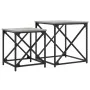 Stackable coffee tables 2 pieces Sonoma gray engineered wood by , Coffee table - Ref: Foro24-838946, Price: 54,32 €, Discount: %