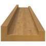 Estante de pared 4 pcs Beige 80 x 9 x 3 cm Madera de ingeniería en Estantes y estanterías | Comprar online en Foro24