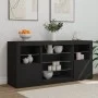 Aparador con luces LED negro 142,5x37x67 cm de , Aparadores - Ref: Foro24-3209087, Precio: 186,99 €, Descuento: %